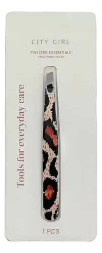 Pinza Para Depilar Cejas Animal Print City Girl