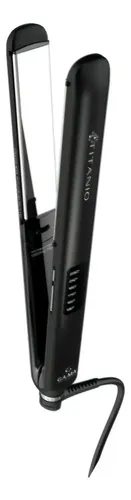 Planchita De Pelo Ga.ma Led 4d Titanio Color Negro