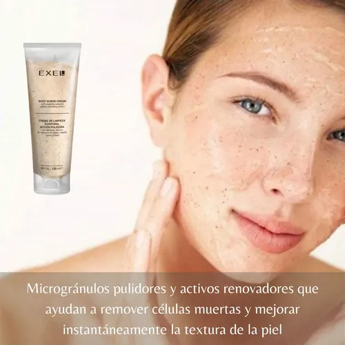 Crema Limpieza Corporal Accion Pulir Exel Grano Grueso 120ml