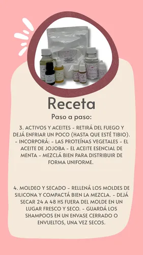 Combo Fabricacion Shampoo Solido Economico