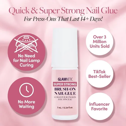 Glamnetic Uñas Postizas Confeti Almond 30u 15t