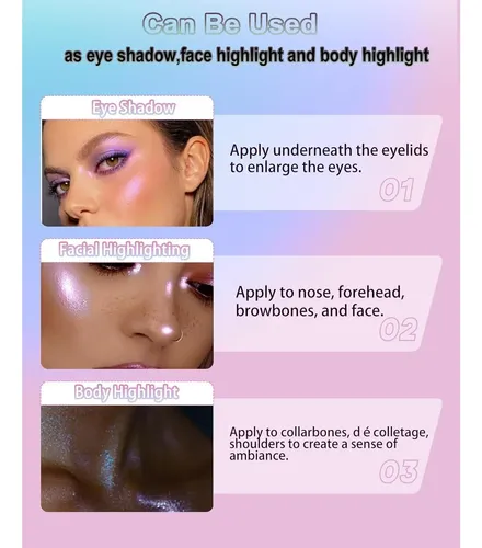 Paleta De Sombras Y Resaltador Holográfico Chameleon