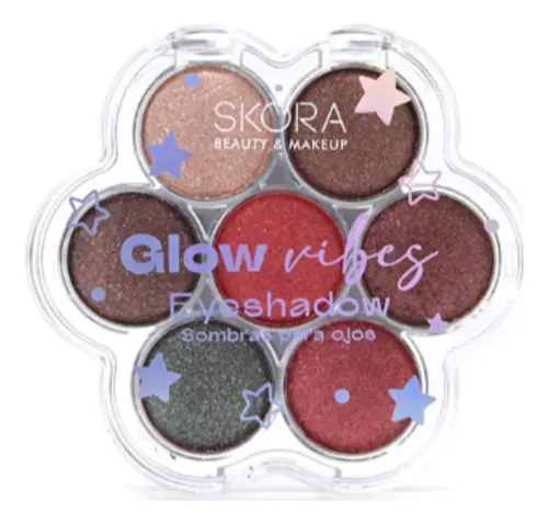 Sombra Para Ojos En Flor 7 Tonos Glow Vibes Skora