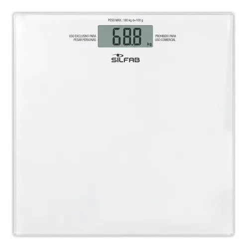 Balanza Digital Personal Ultra Slim Silfab Bd-p201 White