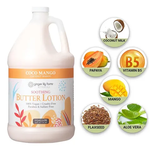 Loción Manteca Calmante De Botanicals De Ginger Lily Farm Co
