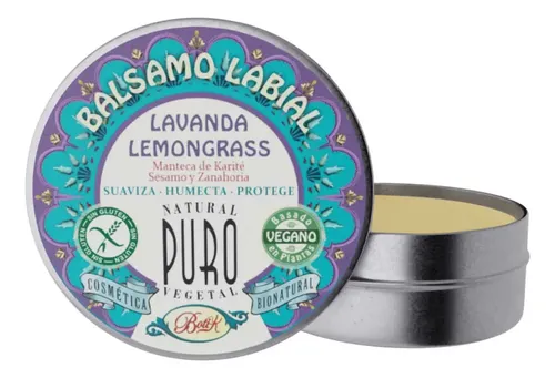 Bálsamo Labial Lata Lavanda Lemongrass Boti-k Puro