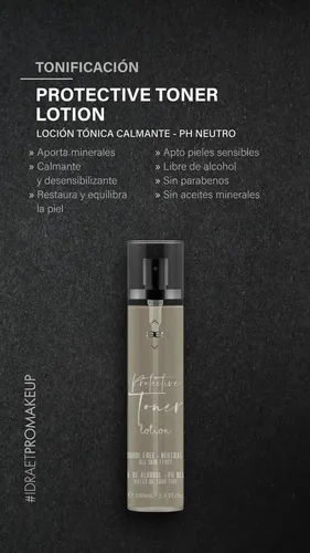 Loción Tónica Calmante Hidratante Idraet 100ml