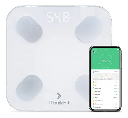 Escala Inteligente De Imc Fittrack Dara: Medición Corporal P Blanco