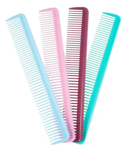 Set 4 Peines De Corte Peinado Profesionales P621 Peluqueria