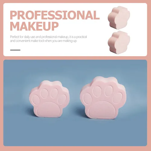 Esponja De Belleza En Polvo Con Forma De Garra De Gato, 16 U