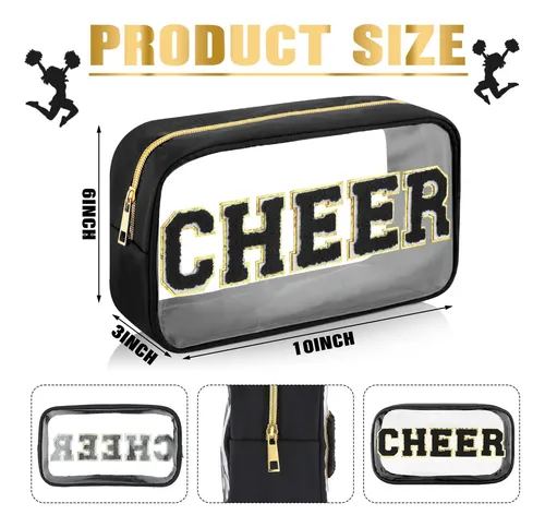 Bolsa De Maquillaje Abbylike Cheer Clear Makeup Letter Bag C