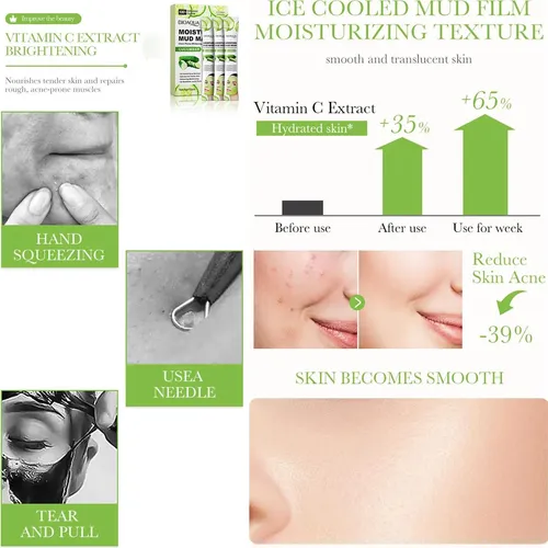 Mascarilla Facial Bioaqua De Barro 8 G X10