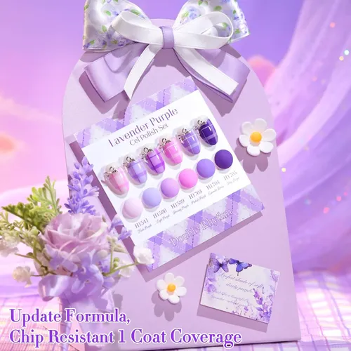 Kit Gel Uñas 6 Colores Hema Free Double Rhythm
