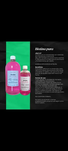 Biotina Pura 1000cc Más Regalo De 250cc.anti Caída Fortalece