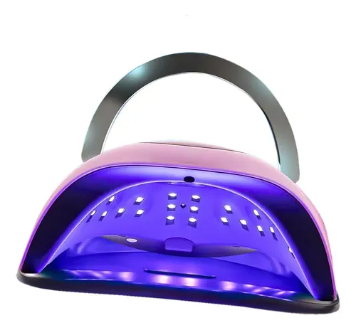 Combo Cabina Uv/led Sun 120w Tactil + Torno Profesional Color Rosa