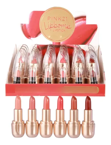 Lapiz Labial En Barra Matte Lipstick Lipbomb Pink21 Make Up Color