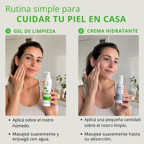 Kit Skincare Piel Mixta Grasa Facial Libra + X2 Muñequeras
