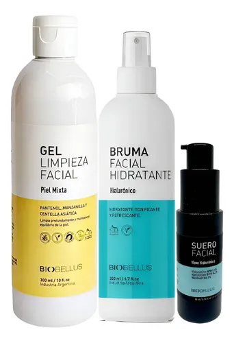 Skincare Facial Piel Mixta Rutina Diaria Biobellus