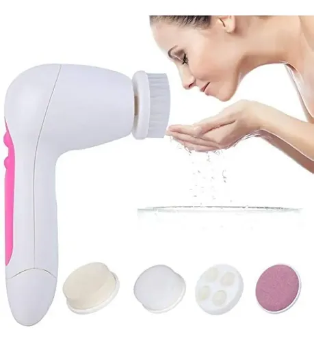 Cepillo Limpiador Facial 5 En 1 Masajeador Exfoliante A Pila