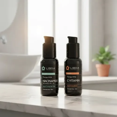 Sérum Facial Niacinamida y Vitamina C Pack 2x100ml Antiedad Antimanchas