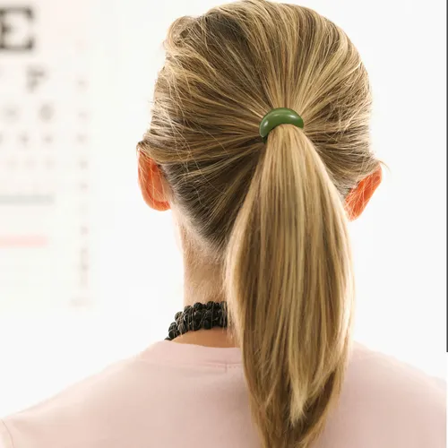5 Pulseras De Pelo Ovaladas De Moda, Bandas Elásticas Geomét