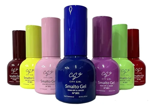 City Girl Esmalte Semipermanente 10ml – Pack 6 U. Variado