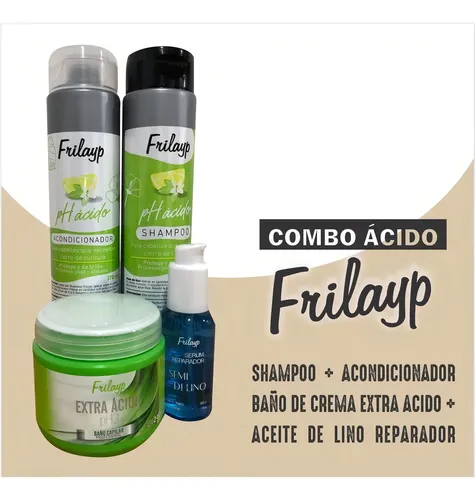 Crema Enjuague Acondicionador Ph Extra Acido Frilayp 970cc