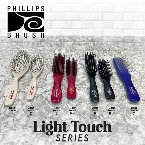 Hair Brush Phillips Brush Ruby Light Touch 6-p Gem Collectio