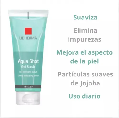 Aquashot Gel Exfoliante Limpieza Profunda Lidherma X 100gr.