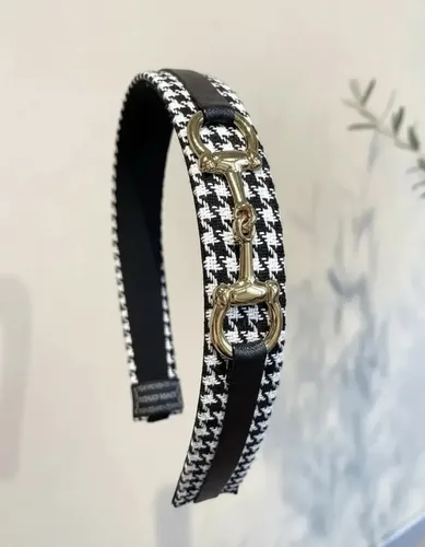 Vincha De Pelo Con Broche De Metal Negro