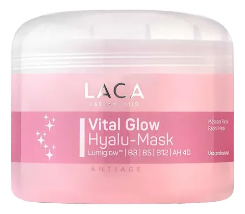 Vital Glow Hyalu Mask 250g Laca Ácido Hialurónico Antiage Tipo De Piel Todo Tipo De Piel