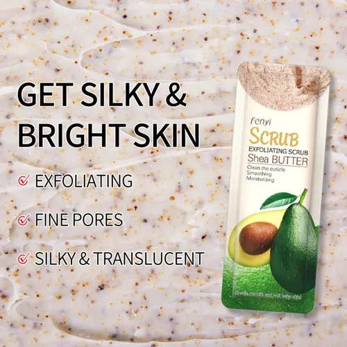 Exfoliante Corporal Con Manteca De Karité, Limpieza Profunda E Hi
