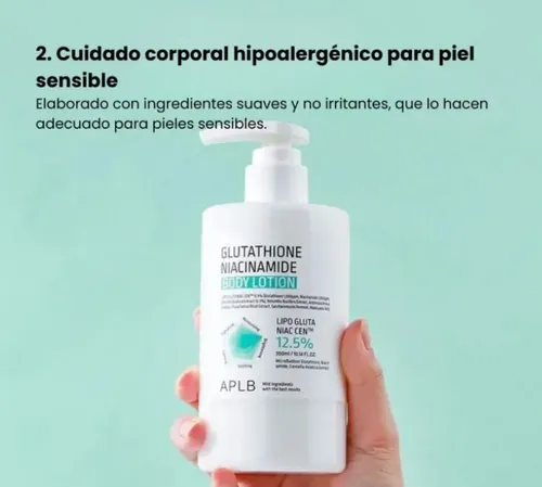 ;aplb Crema Loción Corporal Glutation Niacinamida 300ml Cn’