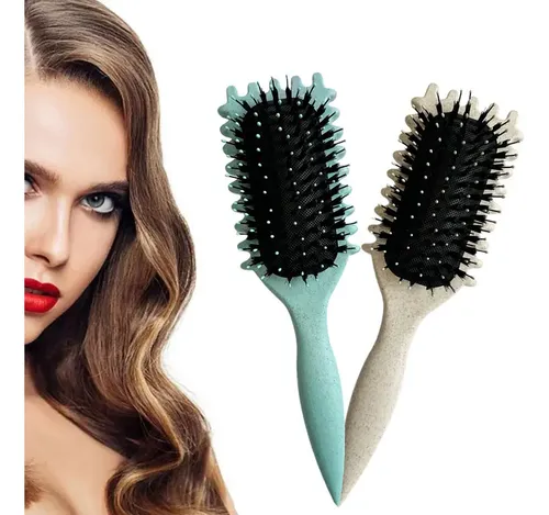 Set De 2 Cepillos Desenredantes Para Rizar Y Definir Cabello