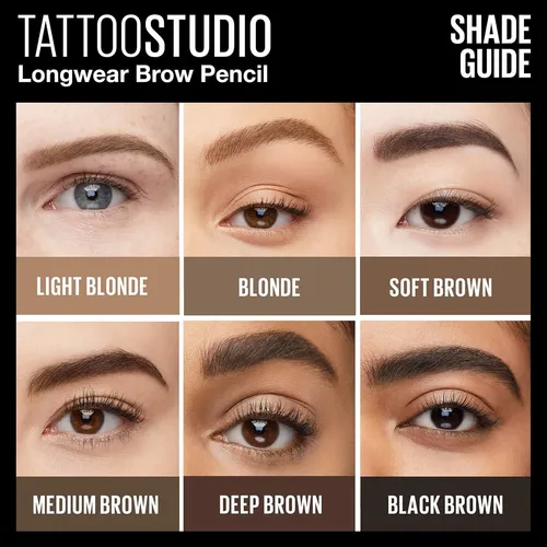 Lápiz De Cejas Waterproof Maybelline Tattoostudio 36h