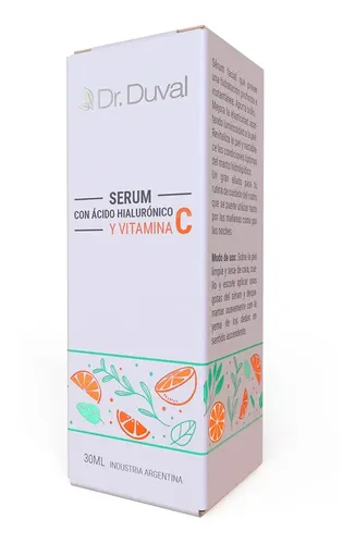 Sérum Con Ácido Hialurónico Y Vitamina C X30ml Dr. Duval