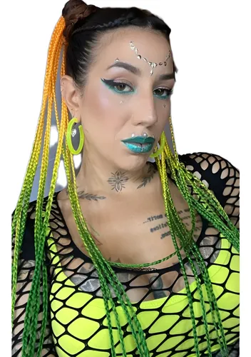 Set De 20 Trenzas En Coleta