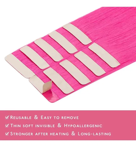 Extensiones De Cabello Con Cinta Wennalife Hot Pink 14” 25