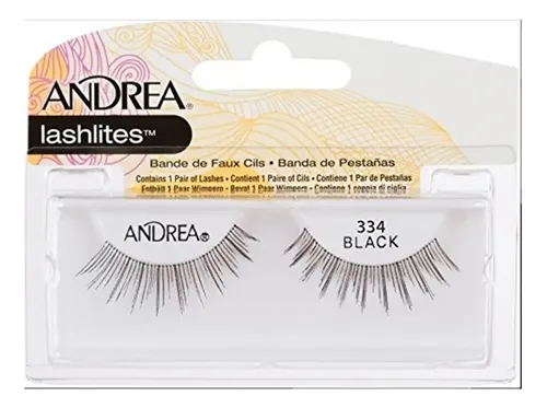 Pestañas Postizas Andrea Lashlites Nº334 de Color Negro