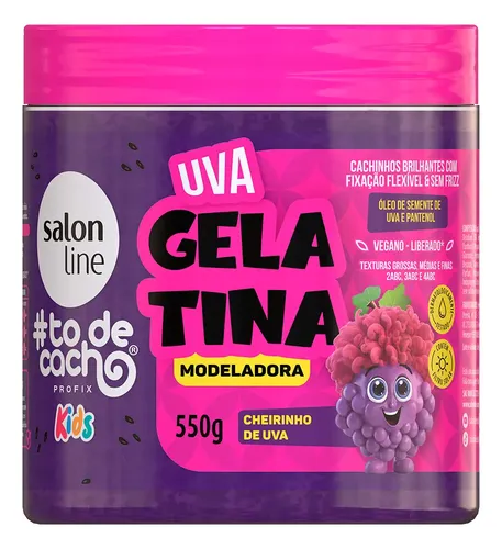 Gelatina Moldeadora Salon Line Kids #todecacho Uva 550g