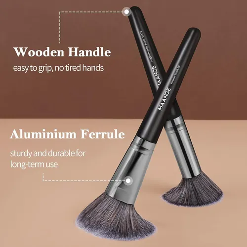 Set De Brochas De Maquillaje Premium De 25 Piezas Con Caja D