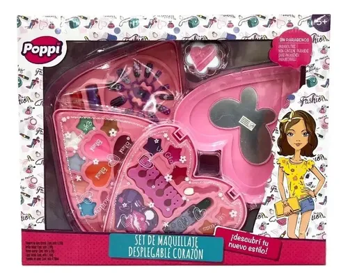 Maquillaje Infantil Pinturitas Maquillajes Desplegable Poppi