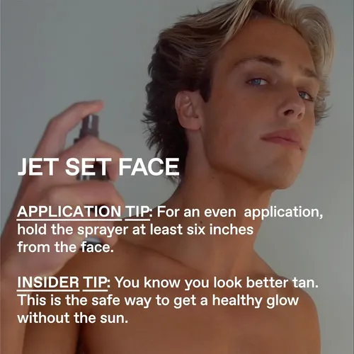 Jet Set Face Spray Autobronceador Transparente Para Hombre,