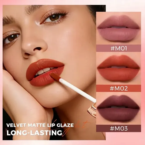 Lapiz Labial Abcify Velvet Matte 24hr Lip Glaze Vitamina E