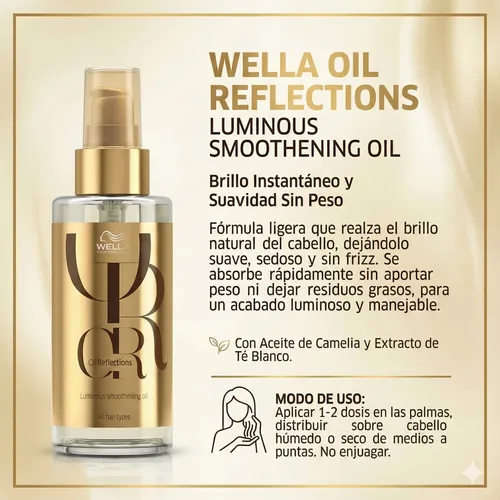 Serum Wella Professionals Oil Reflections 100ml Brillo Suave