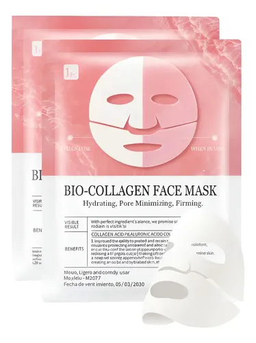 Mascarilla Facial Colágeno Hidratante Reafirmante