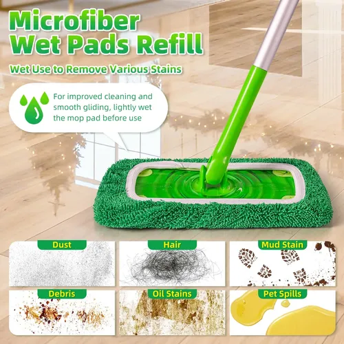 Almohadillas Reutilizables Para Mopa Loveco  Pack De 4 + Bo