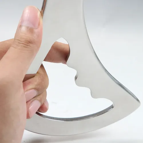 Herramienta De Masaje Raspador Gua Sha De Acero Inoxidable I