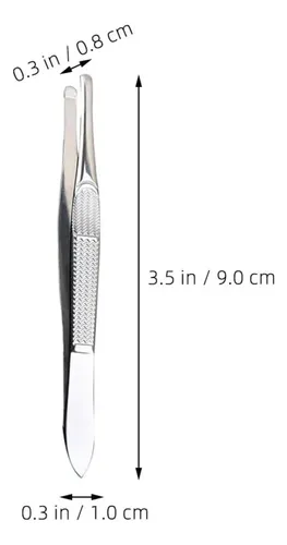 // Pinzas De Acero Inoxidable Para Cejas – Juego De 3