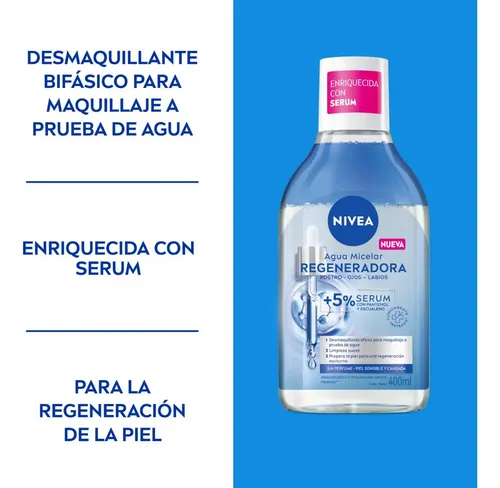 Agua Micelar Regeneradora Nivea 400 Ml